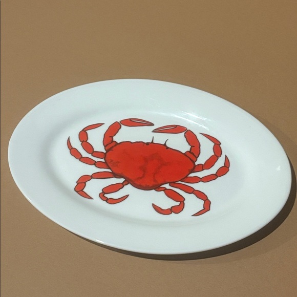CORDON BLEU RED CRAB 12" OVAL Platter Summer Ocean Animal Dishware - Picture 3 of 4